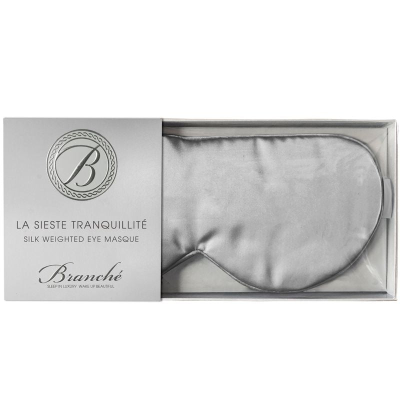 Branche La Sieste Tranquillite Silk Weighted Eye Masque - Silver