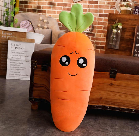 1pc 45/70/90cm Cartoon Smile Carrot Plush Toy Cute Simulation Vegetable Carrot Pillow Dolls Stuffed Soft Toys for Children