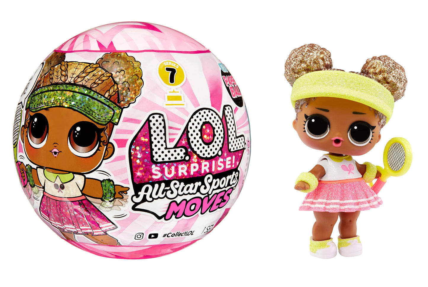 L.O.L. Surprise! Star Sports Moves Series 7 Doll, UNbox 8 Surprises