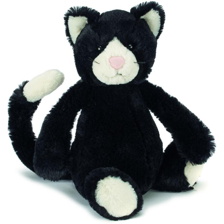 Jellycat Bashful Black & White Cat Small