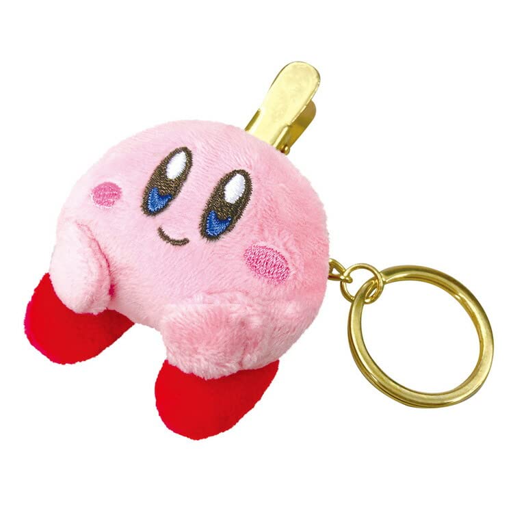Kirby&S Dream Land Plush Key Clip Kirby Smile