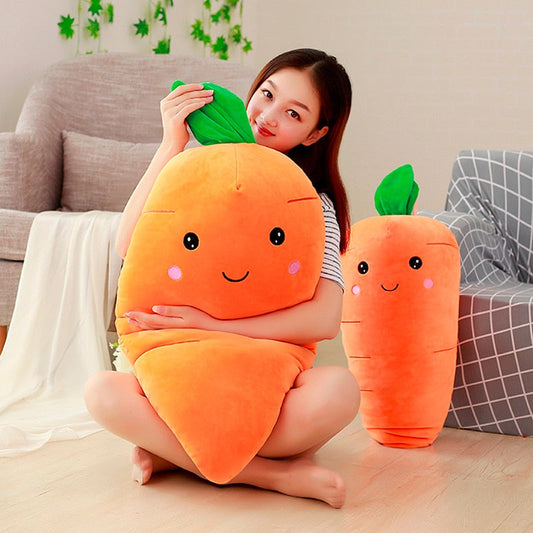1pc Big Creative Simulation Carrot Plush Toy Super Soft Carrots Doll Stuffed With Down Cotton Pillow Cushion