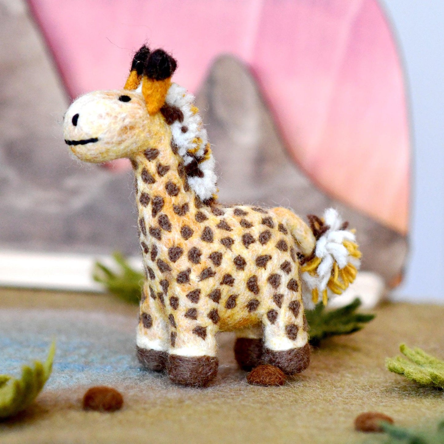 Felt Safari Giraffe Toy