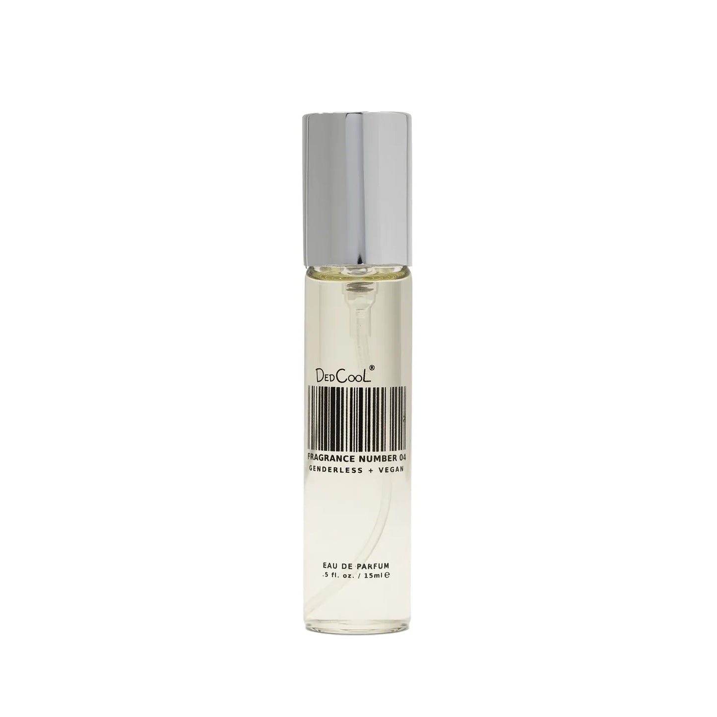 Roll-on perfume bottle with minimalist labeling.