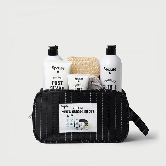 All Natural Men's Bath and Body Luxury Spa Gift Set Basket
