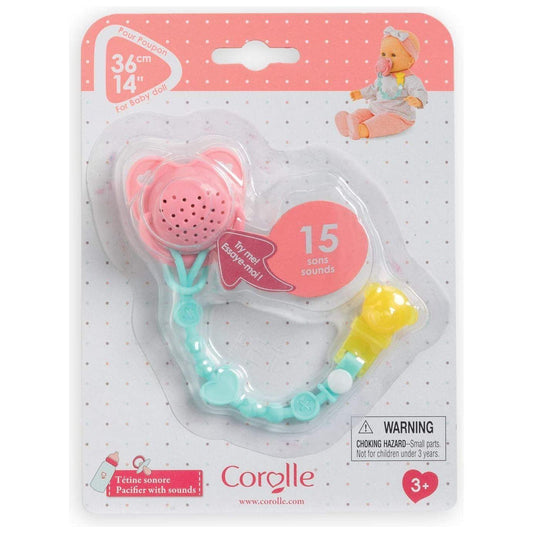 Corolle 14" Doll Pacifier with Sounds