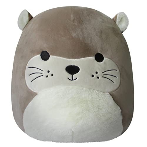 New Squishmallows 14-Inch Light Brown Otter with Fuzzy Ears Plush