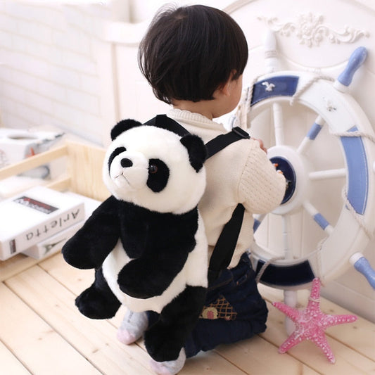 Panda Backpacks Stuffed Animal Bag Girls Boys Plush Adjustable Schoolbags Kindergarten Plush Backpack Toys Children