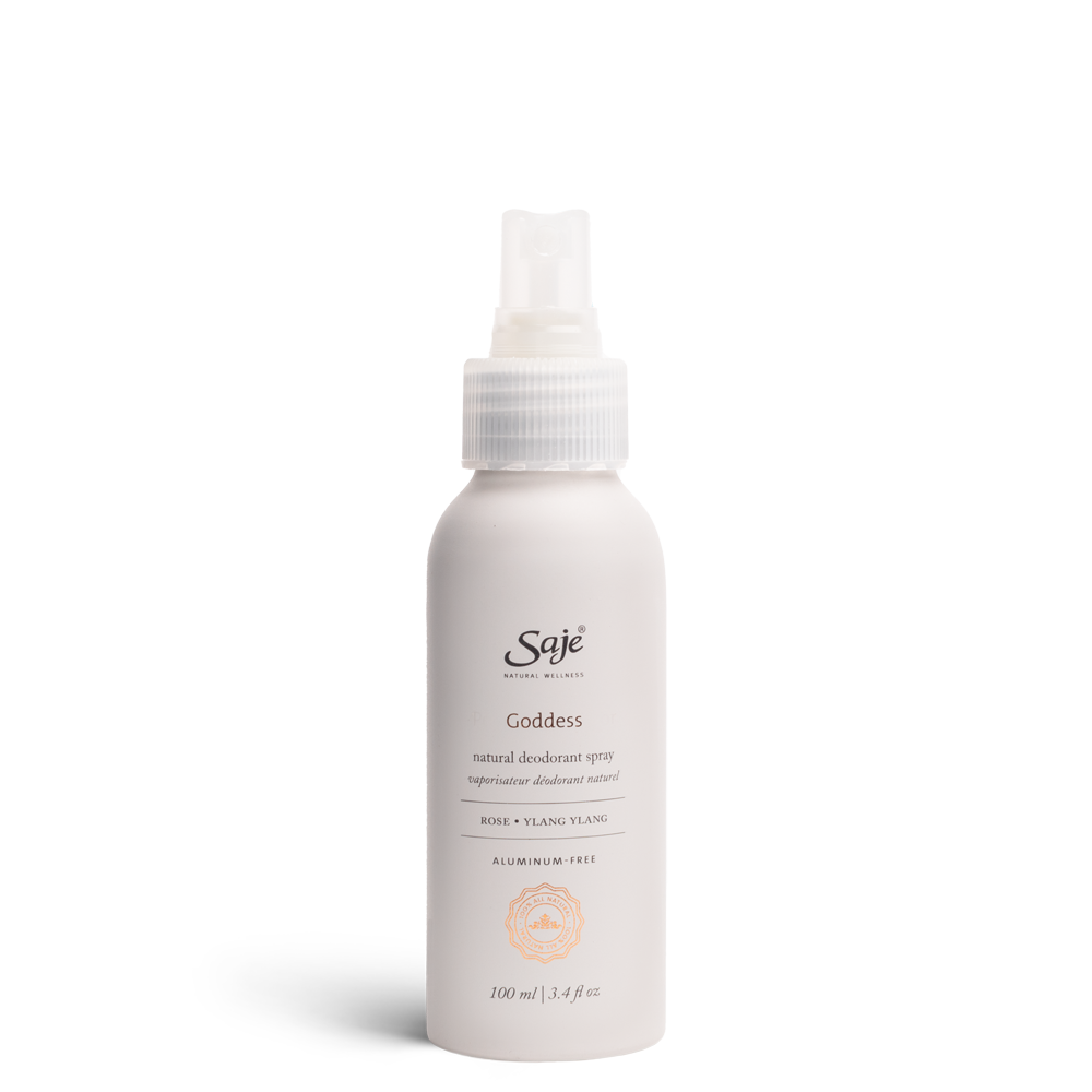 Saje Goddess Mineral Salt Based Spray Deodorant Natural Protectant 100ml NEW