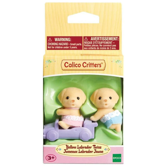 Calico Critters Yellow Labrador Twins Figure Set