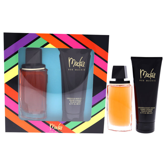 Mackie by Bob Mackie for Women 2 pc Gift Set 3.4oz EDT Spray, 6.7oz Body Lotion