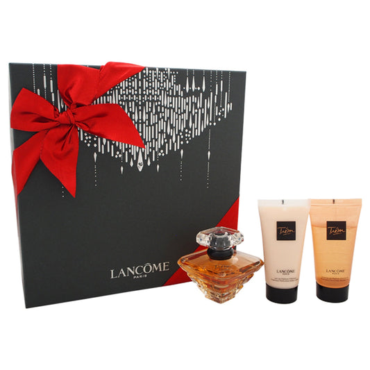 Tresor by Lancome for Women 3 Pc Gift Set 1.7oz EDP Spray, 1.7oz Perfumed Body Lotion, 1.7oz Shower Gel