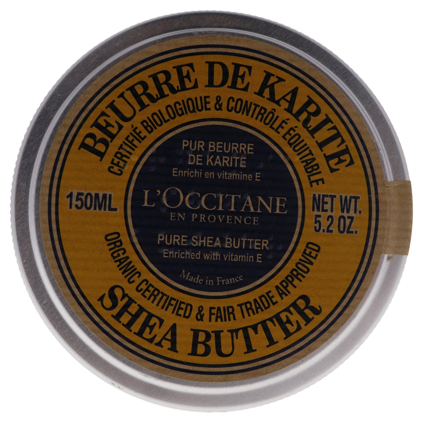 Organic Pure Shea Butter by LOccitane for Unisex 5.2 oz Moisturizer