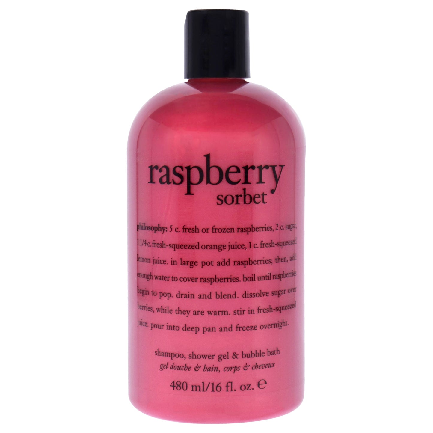 Raspberry Sorbet Shampoo, Bath & Shower Gel by Philosophy for Unisex 16 oz Shower Gel