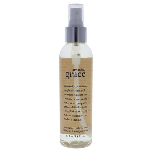 Amazing Grace Satin-finish Body Oil Mist by Philosophy for Women 5.8 oz Body Spray