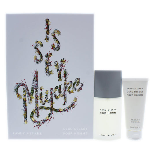 Leau Dissey by Issey Miyake for Men 2 Pc Gift Set 2.5oz EDT Spray, 3.3oz Shower Gel