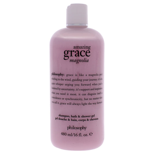 Amazing Grace Magnolia by Philosophy for Women 16 oz Shampoo, Bath and Shower Gel