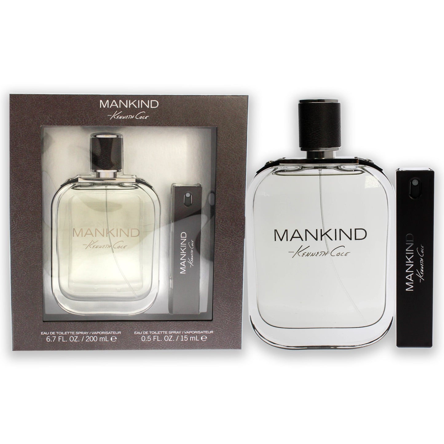Mankind by Kenneth Cole for Men 2 Pc Gift Set 6.7oz EDT Spray, 0.5oz EDT Spray