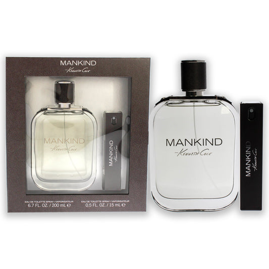 Mankind by Kenneth Cole for Men 2 Pc Gift Set 6.7oz EDT Spray, 0.5oz EDT Spray