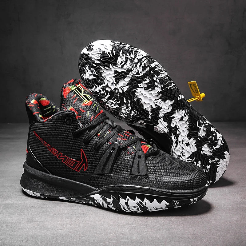 Men's Basketball Shoes Unisex Cushioning Anti-Friction Sport Shoes Men Light Basketball Sneakers Women High Top Gym Boots ShopOnlyDeal