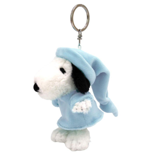 NAKAJIMA Peanuts Snoopy Puchi Fuwa Pajamas Plush Doll Blue