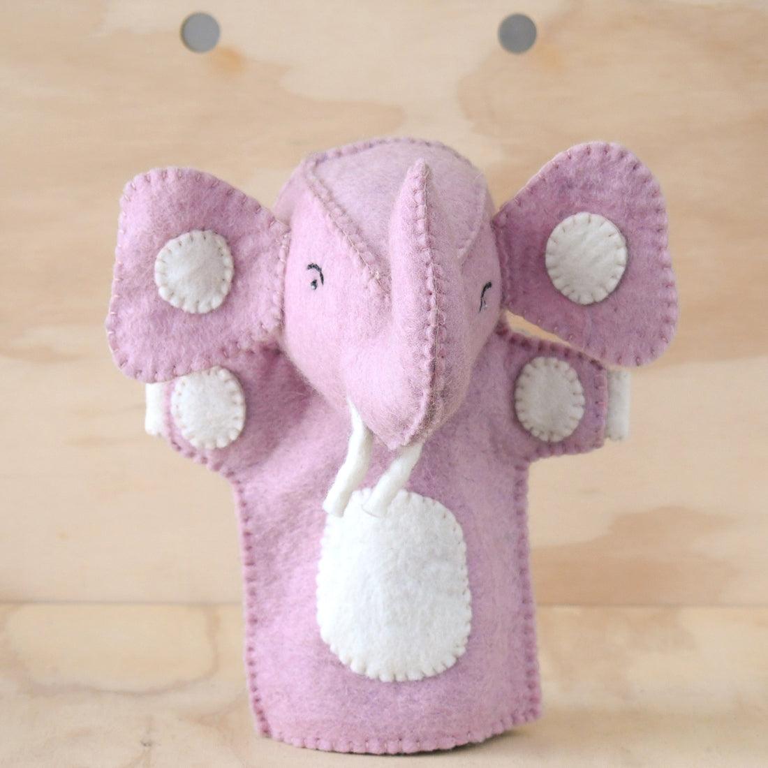 Hand Puppet - Baby Pink Elephant